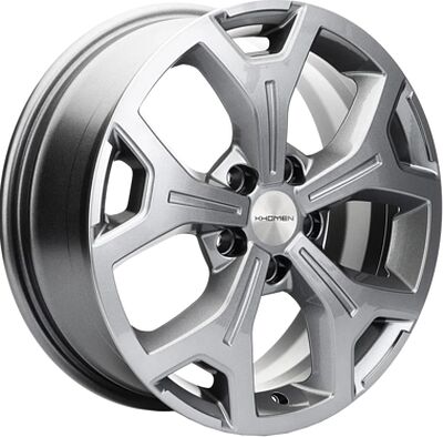 Khomen Wheels KHW1710 (Coolray) 6.5x17 5x114.3 ET 45 Dia 54.1 Gray