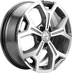 Khomen Wheels KHW1710 (Coolray) 6.5x17 5x114.3 ET 45 Dia 54.1 Gray-FP