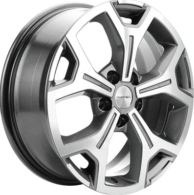 Khomen Wheels KHW1710 (Coolray) 6.5x17 5x114.3 ET 45 Dia 54.1 Gray-FP