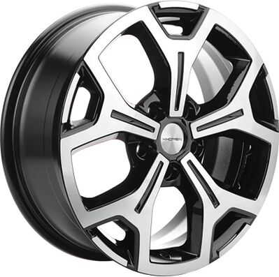 Khomen Wheels KHW1710(2) (Honda Stepwgn) 6.5x17 5x114.3 ET 50 Dia 64.1 Black-FP