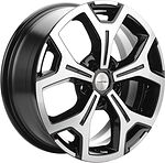 Khomen Wheels KHW1710(2) (Mercedes Vito) 6.5x17 5x112 ET 50 Dia 66.6 Black-FP