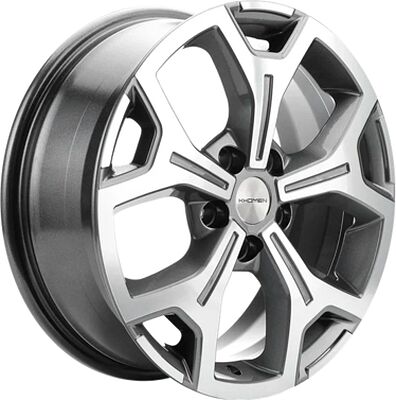 Khomen Wheels KHW1710(2) (VW Transporter) 6.5x17 5x120 ET 55 Dia 65.1 Gray-FP