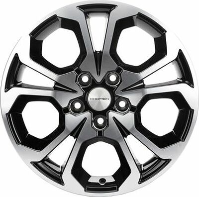 Khomen Wheels KHW1711 (Arkana/Kaptur) 6.5x17 5x114.3 ET 50 Dia 66.1 Black-FP