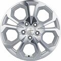 Khomen Wheels KHW1711 (Arkana/Kaptur) 6.5x17 5x114.3 ET 50 Dia 66.1 F-Silver-FP