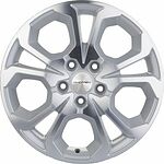 Khomen Wheels KHW1711 (Arkana/Kaptur) 6.5x17 5x114.3 ET 50 Dia 66.1 F-Silver-FP