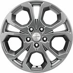 Khomen Wheels KHW1711 (Arkana/Kaptur) 6.5x17 5x114.3 ET 50 Dia 66.1 Gray