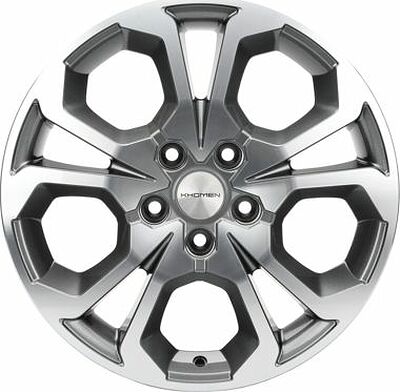 Khomen Wheels KHW1711 (Arkana/Kaptur) 6.5x17 5x114.3 ET 50 Dia 66.1 Gray-FP