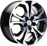 Khomen Wheels KHW1711 (Chery tiggo 7/7pro) 7x17 5x108 ET 33 Dia 60.1 Black-FP