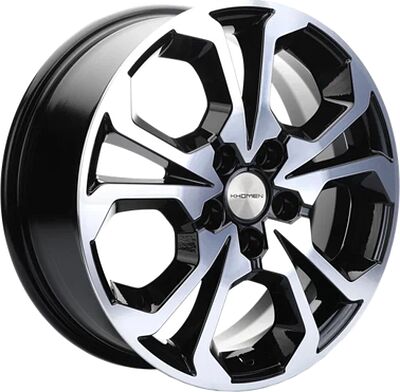 Khomen Wheels KHW1711 (DFM AX 7) 7x17 5x108 ET 43 Dia 65.1 Black-FP