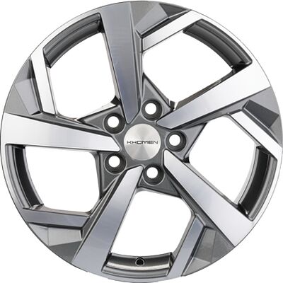 Khomen Wheels KHW1712 (A4) 7x17 5x114.3 ET 46 Dia 66.6 Gray-FP