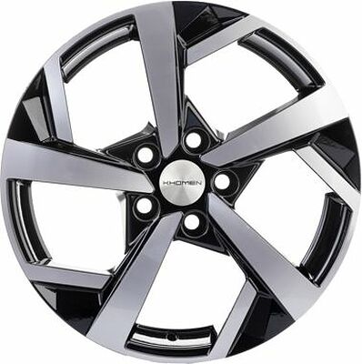 Khomen Wheels KHW1712 (Camry) 7x17 5x114.3 ET 45 Dia 60.1 Black-FP