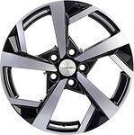 Khomen Wheels KHW1712 (CS75) 7x17 5x114.3 ET 45 Dia 60.1 Black-FP