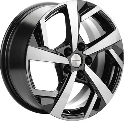 Khomen Wheels KHW1712 (Haval Jolion) 7x17 5x114.3 ET 37 Dia 66.5 Black-FP