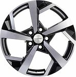 Khomen Wheels KHW1712 (Jetta) 7x17 5x112 ET 54 Dia 57.1 Black-FP