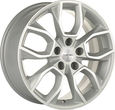 Khomen Wheels KHW1713 (CX-5/i40/X-Trail) 7x17 5x114.3 ET 45 Dia 67.1 F-Silver-FP