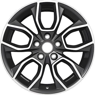 Khomen Wheels KHW1713 (Evolute i-Joy) 7x17 5x110 ET 40 Dia 67.1 Black-FP