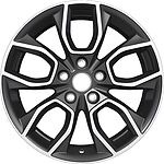 Khomen Wheels KHW1713 Kodiaq/Tiguan 7x17 5x112 ET 40 Dia 57.1 Black-FP