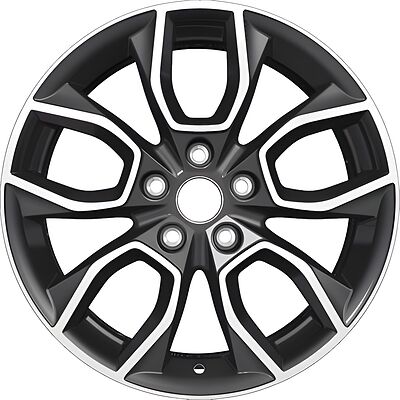 Khomen Wheels KHW1713 Kodiaq/Tiguan 7x17 5x112 ET 40 Dia 57.1 Black-FP