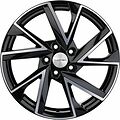 Khomen Wheels KHW1714 (Camry) 7x17 5x114.3 ET 45 Dia 60.1 Black-FP