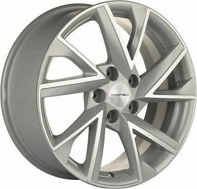 Khomen Wheels KHW1714 (Camry) 7x17 5x114.3 ET 45 Dia 60.1 F-Silver-FP