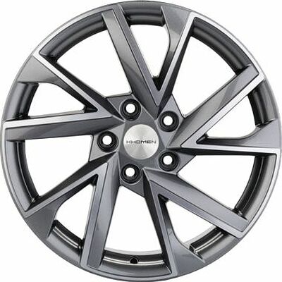 Khomen Wheels KHW1714 (Camry) 7x17 5x114.3 ET 45 Dia 60.1 Gray-FP