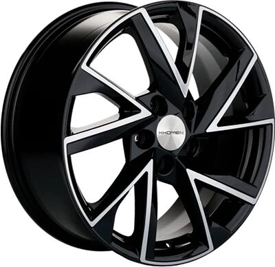 Khomen Wheels KHW1714 (Chery Tiggo 3 / Chery Tiggo 3pro) 7x17 5x108 ET 45 Dia 60.1 Black-FP