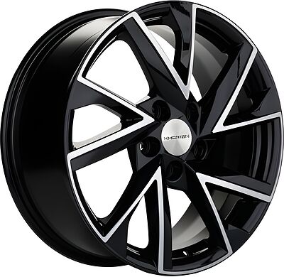 Khomen Wheels KHW1714 (DFM AX 7) 7x17 5x108 ET 43 Dia 65.1 Black-FP