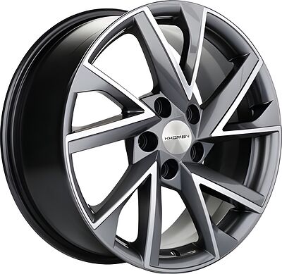 Khomen Wheels KHW1714 (Jac/Москвич 3) 7x17 5x108 ET 40 Dia 54.1 Gray-FP