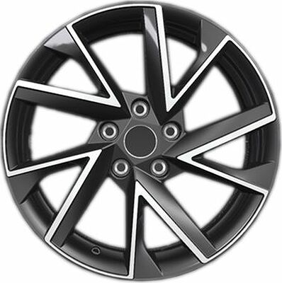 Khomen Wheels KHW1714 (Karog) 7x17 5x112 ET 45 Dia 57.1 Black-FP