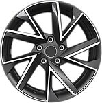 Khomen Wheels KHW1714 (RAV4) 7x17 5x114.3 ET 39 Dia 60.1 Black-FP