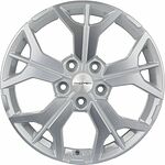 Khomen Wheels KHW1715 (Camry) 7x17 5x114.3 ET 45 Dia 60.1 F-Silver-FP