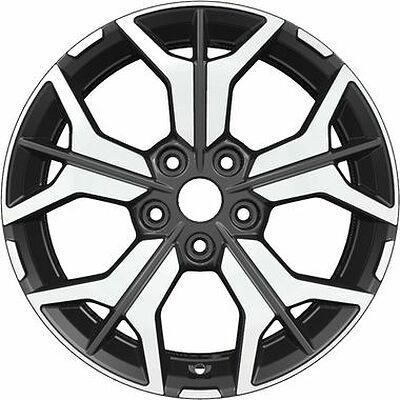 Khomen Wheels KHW1715 (i40) 7x17 5x114.3 ET 45 Dia 67.1 Black-FP