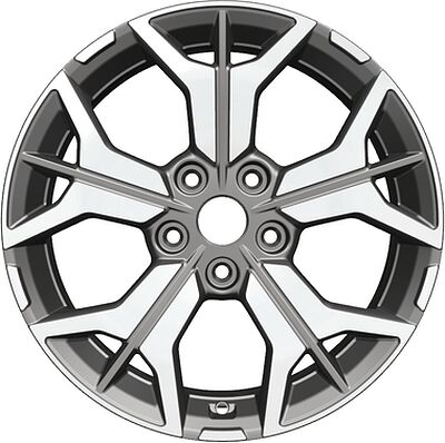 Khomen Wheels KHW1715 (i40) 7x17 5x114.3 ET 45 Dia 67.1 Gray-FP