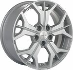 Khomen Wheels KHW1715 (Jetta) 7x17 5x112 ET 54 Dia 57.1 F-Silver-FP