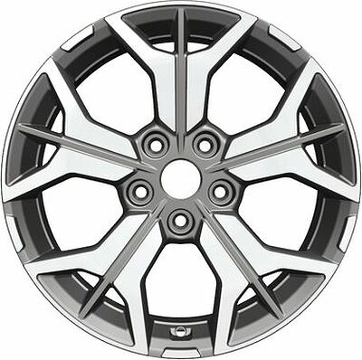 Khomen Wheels KHW1715 (Jetta) 7x17 5x112 ET 54 Dia 57.1 Gray-FP