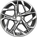 Khomen Wheels KHW1716 (Evolute i-Joy) 7x17 5x110 ET 40 Dia 67.1 Gray-FP