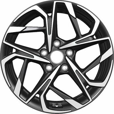 Khomen Wheels KHW1716 (i40) 7x17 5x114.3 ET 45 Dia 67.1 Black-FP