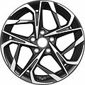 Khomen Wheels KHW1716 (Qashqai) 7x17 5x114.3 ET 40 Dia 66.1 Black-FP