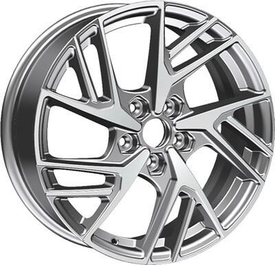 Khomen Wheels KHW1722 (Haval F7/F7x) 6.5x17 5x114.3 ET 40 Dia 64.1 F-Silver-FP