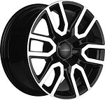 Khomen Wheels KHW1723 (Haval H9) 8x17 6x139.7 ET 42 Dia 75.1 Black-FP