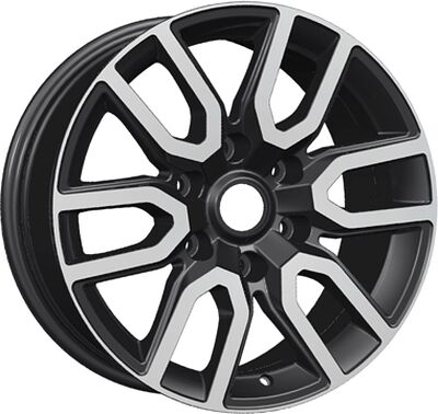 Khomen Wheels KHW1723 (Pajero) 8x17 6x139.7 ET 46 Dia 67.1 Black-FP