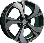 Khomen Wheels KHW1724 (Jac/Москвич 3) 7x17 5x108 ET 40 Dia 54.1 Black-FP