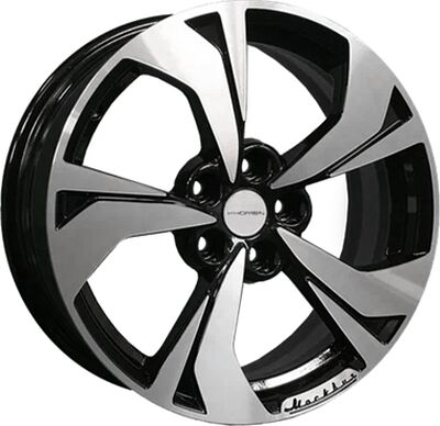 Khomen Wheels KHW1724 (Qashqai) 7x17 5x114.3 ET 40 Dia 66.1 Black-FP