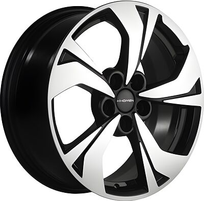 Khomen Wheels KHW1724 (Teana/X-Trail) 7x17 5x114.3 ET 45 Dia 66.1 Black-FP