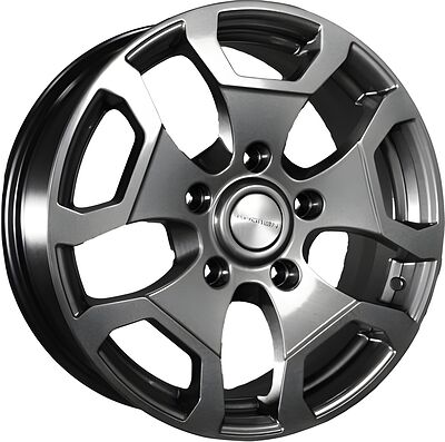 Khomen Wheels KHW1725 (Niva 4x4) 6.5x17 5x139.7 ET 35 Dia 98.5 Gray