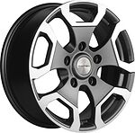 Khomen Wheels KHW1725 (Niva Travel/Legend) 6.5x17 5x139.7 ET 40 Dia 98.5 Gray-FP