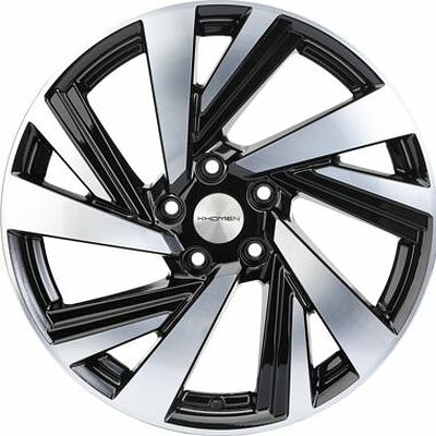 Khomen Wheels KHW1801 (NX) 7.5x18 5x114.3 ET 39 Dia 60.1 Black-FP