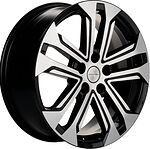 Khomen Wheels KHW1803 (Coolray) 7x18 5x114.3 ET 50 Dia 54.1 Black-FP