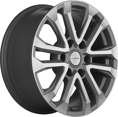 Khomen Wheels KHW1805 (Fortuner/Hilux) 7.5x18 6x139.7 ET 30 Dia 106.1 F-Silver-FP