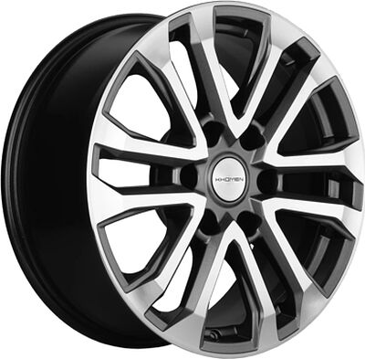 Khomen Wheels KHW1805 (Fortuner/Hilux) 7.5x18 6x139.7 ET 30 Dia 106.1 Gray-FP